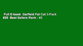 Full E-book  Garfield Fat Cat 3-Pack #20  Best Sellers Rank : #2