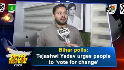 ‘Vote for change,’ Tejashwi Yadav tells Bihar voters