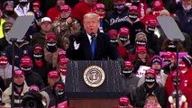 Trump questions counting late ballots, Biden preaches unity in Georgia