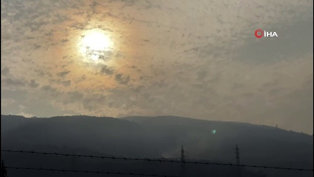 Hatay'daki yangına sabahın ilk ışıklarıyla havadan müdahale