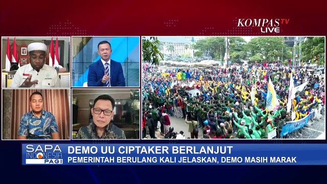 Demo Tolak UU Cipta Kerja Tetap Berlanjut, Pemerintah Yakinkan Banyak Tujuan Positif