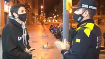 Diez denuncias en la tercera noche de toque de queda en Barcelona