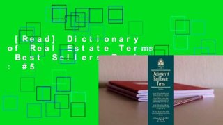 [Read] Dictionary of Real Estate Terms  Best Sellers Rank : #5