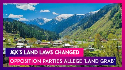 Union Territory Of J&K's Land Laws Changed: Any Indian Citizen Can Now Buy Land In Jammu & Kashmir
