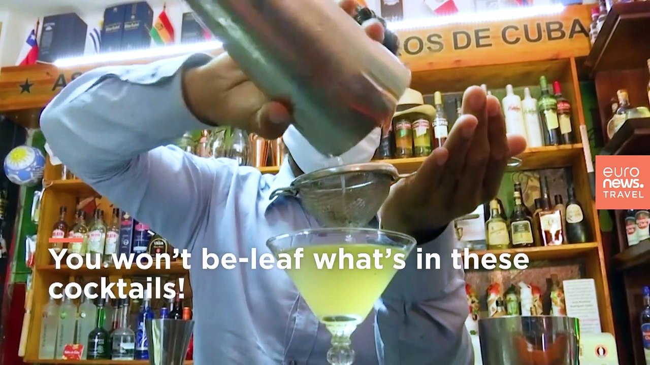 You won't be-leaf it! These Cuban bartenders have been making cocktails from native plants