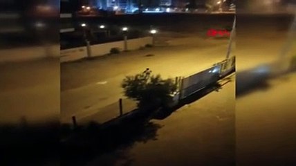 Sokak ortasında, karşısında biri varmış gibi kavga etti