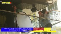Kareena Kapoor Flaunts her Baby Bump as she Shoots with Sister Karisma Kapoor | SpotboyE