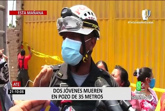 ¡La informalidad sigue cobrando vidas! Dos hombres mueren tras caer a un pozo de 35 metros