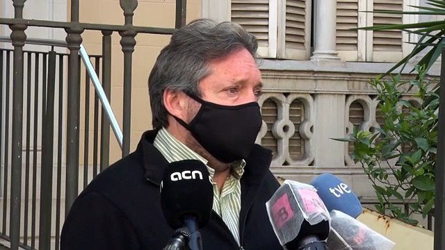 Declaració del vice-president de la plataforma pro-seleccions catalanes, Sergi Blázquez, sobre l'escorcoll de la Guàrdia Civil