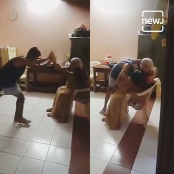 Grandson Fulfills Old Woman’s Wish To Play Garba