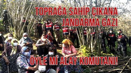 Toprağa Sahip Çıkana Jandarma GazıÖyle Mi Alay Komutanı!