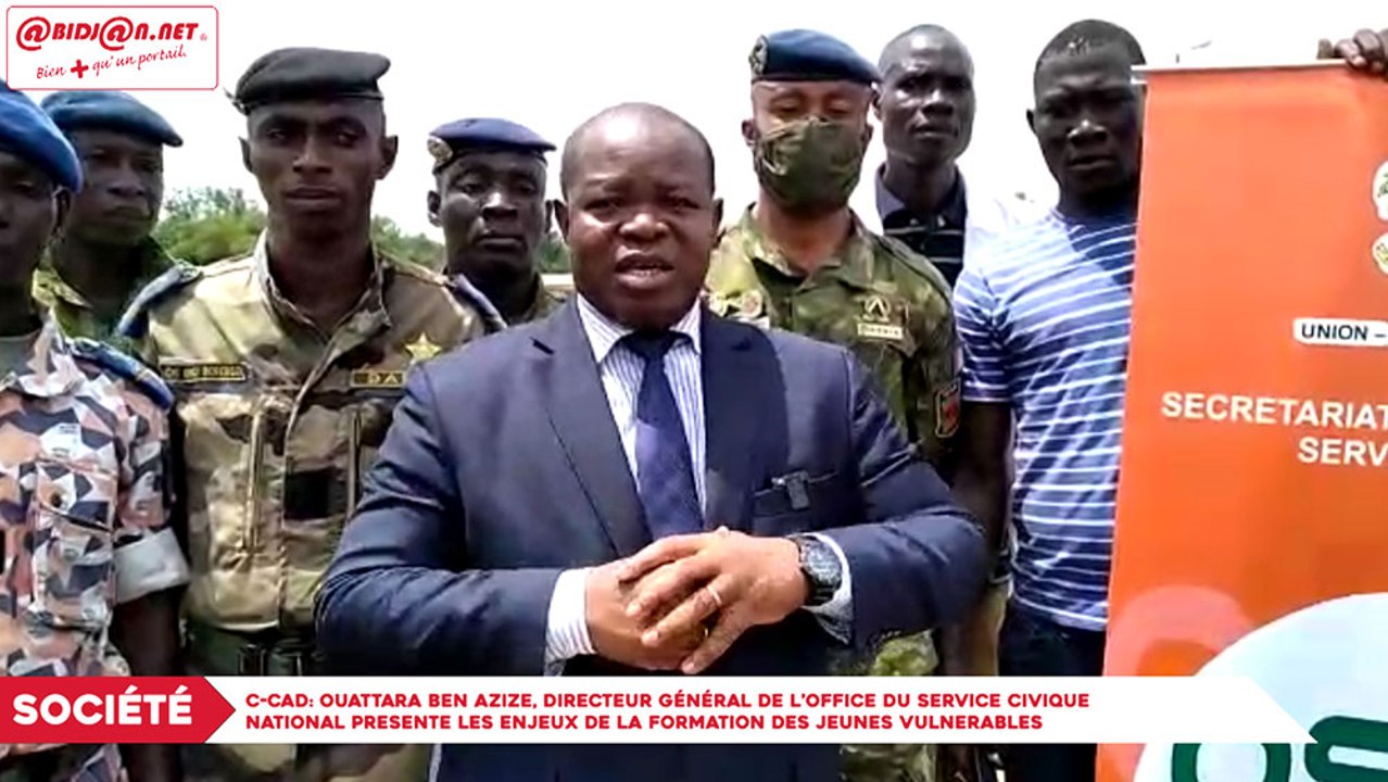 C-CAD: Ouattara Ben Azize, Directeur Général de l’Office du Service Civique National présente les enjeux de la formation des jeunes vulnérables