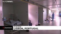 ویدئو؛ بیمارستان‌های لیسبون همزمان با موج دوم کرونا در پرتغال