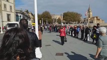 Protesta de hosteleros en Gijón