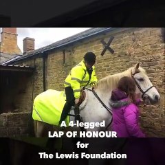 Sheila and pip take on the Lewis Foundation lap of honour