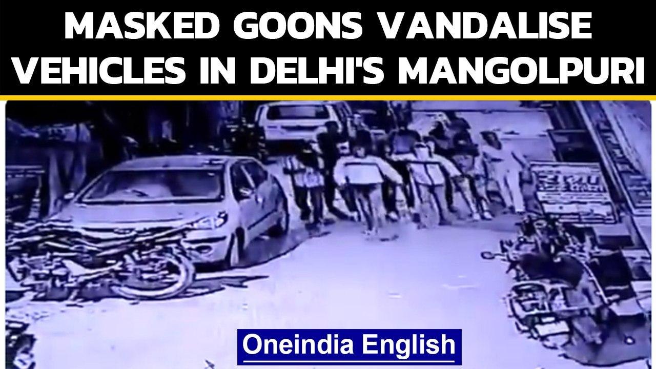 Delhi: CCTV footage showing masked men carrying...