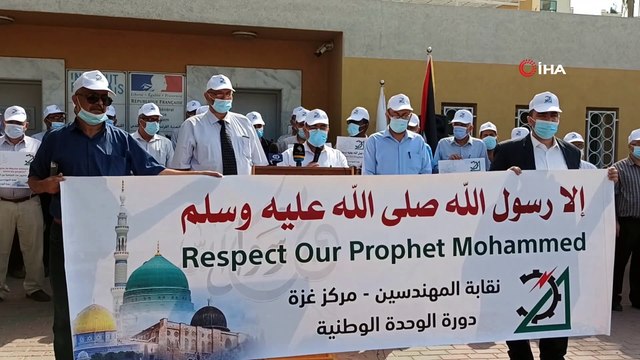 - Gazze halkından Fransa karşıtı gösteri