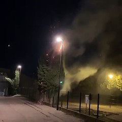 Vidéo tournée par Fadhil mardi soir en face de l'école Albert Bayet