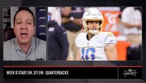 Carson Wentz and Justin Herbert Top List of Michael Fabiano’s List of Quarterbacks to Start in Week 8