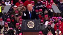 Trump questions counting late ballots, Biden preaches unity in Georgia
