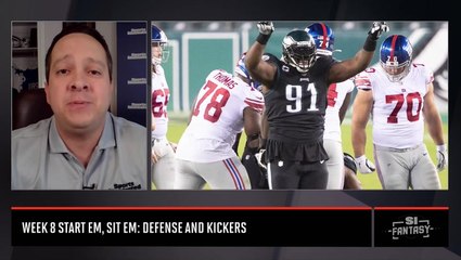 Fantasy Football Defense and Kickers Rankings: Week 8