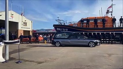 Funeral of former Skegness  RNLI  coxwain Richard Watson (Watty)