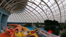 Aquaticum Debrecen Giant Slide (Yellow Waterslide) POV Onride