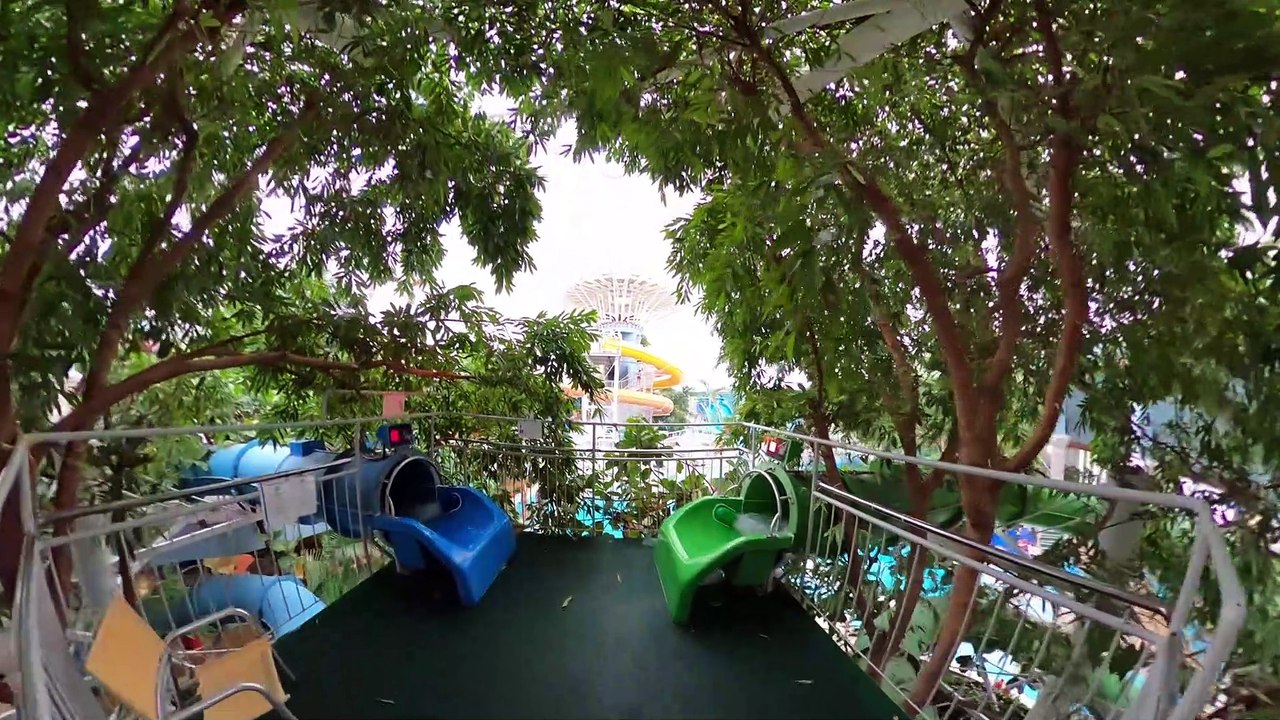 Aquaticum Debrecen Hydro Slide  (Green Waterslide) POV Onride