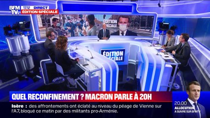 Édition spéciale : Emmanuel Macron détaillera le reconfinement ce soir à 20h sur BFMTV - 28/10