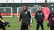 Manchester Utd training ahead of RB Leipzig in Champions League