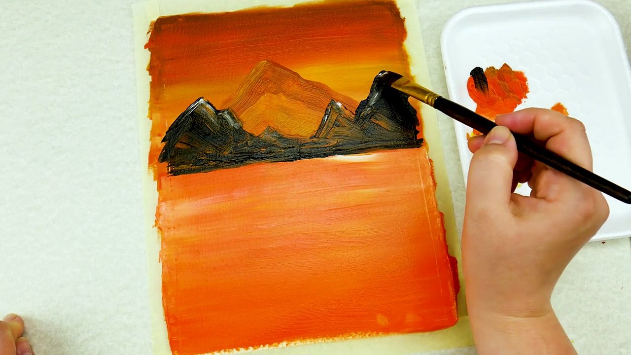 Acrylic Painting Board for Beginners on Canvas _ Acrylic Painting