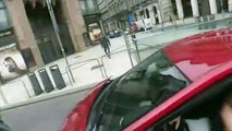 Une voiture de police provoque un accident (Budapest)