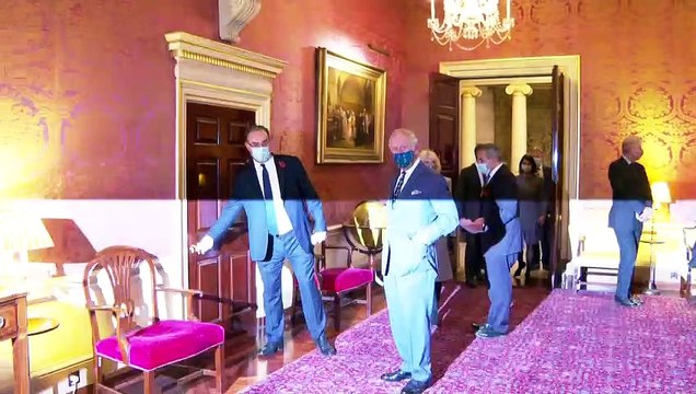 Prince Charles and Camilla visit Bank of England