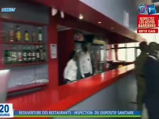 RTG / Visite d’inspection des restaurants pour le contrôle du dispositif sanitaire par le Ministre de la santé
