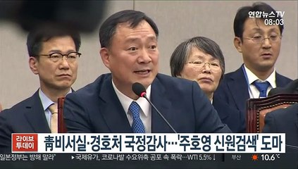 靑비서실·경호처 국정감사…'주호영 신원검색' 도마