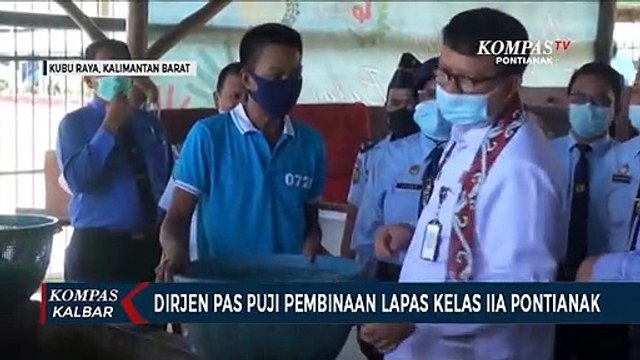 Tinjau Lapas Kelas IIA Pontianak, Dirjen PAS Kemenkumham Puji Pembinaan Warga Lapas