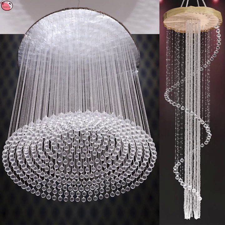 Hit!!.. Beautiful 8 DiY Pearls Wall Hanging Chandelier Designs For