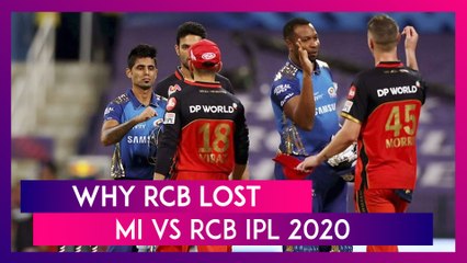 Mumbai vs Bangalore IPL 2020: 3 Reasons Why Bangalore Lost To Mumbai