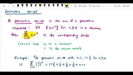 Understanding Geometric Series in Infinite Sums