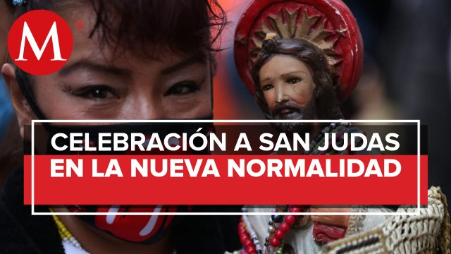 Pese a las cifras de covid-19 miles de fieles celebraron a San Judas Tadeo