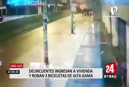 San Luis: Delincuentes ingresan a vivienda y roban 3 bicicletas de alta gama