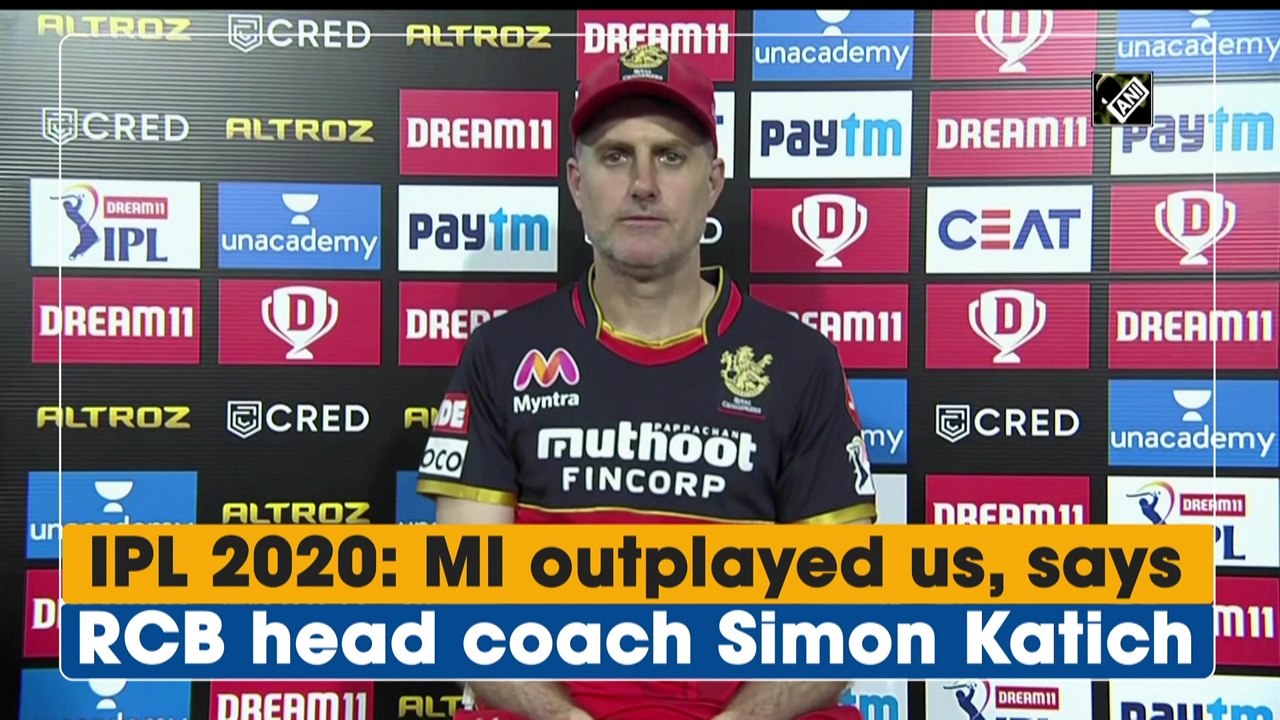 IPL 2020: MI outplayed us, says RCB head coach Simon Katich