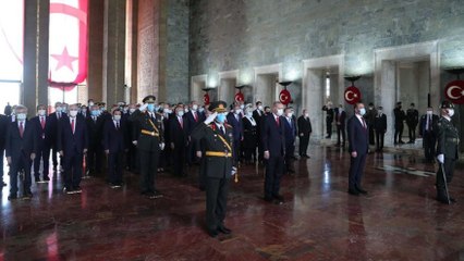 Anıtkabir’de 29 Ekim Cumhuriyet Bayramı töreni