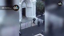 Atentado yihadista: Este es el momento en el que la Policía entra en la catedral de Notre Dame de Niza