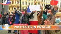 Prague's COVID protests: demonstrators say government measures are 'impoverishing nation'