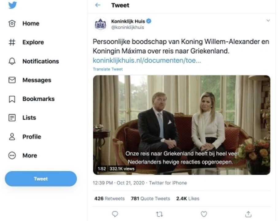 Pays-Bas : Les excuses du couple royal pour ses vacances en pleine crise du Covid-19