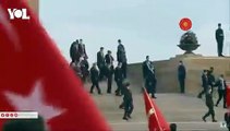 Anıtkabir’de yine Erdoğan sloganları; 