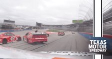 Ride with Denny Hamlin as he makes contact with Kenseth, avoids disaster