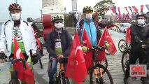 Cumhuriyet Bayramı'nı pedal çevirerek kutladılar | Video