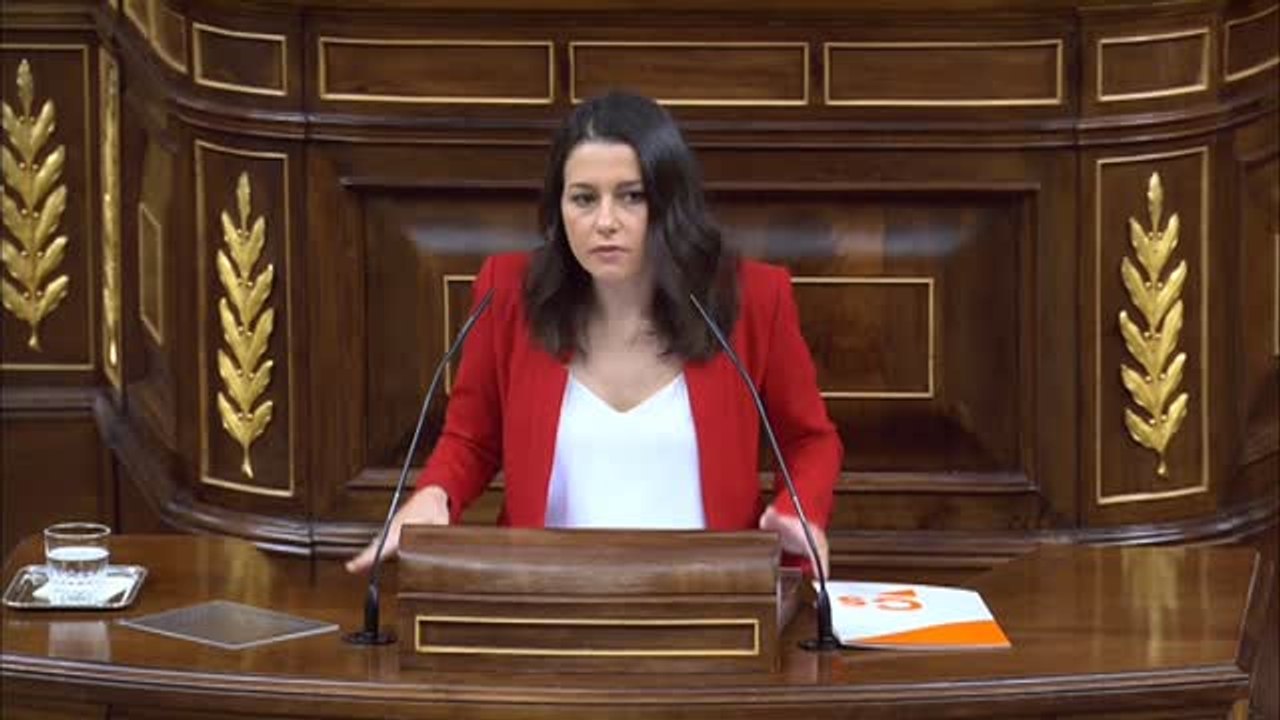 Arrimadas: "Vamos a apoyar el estado de alarma para dar seguridad jurídica a los presidentes autonómicos"